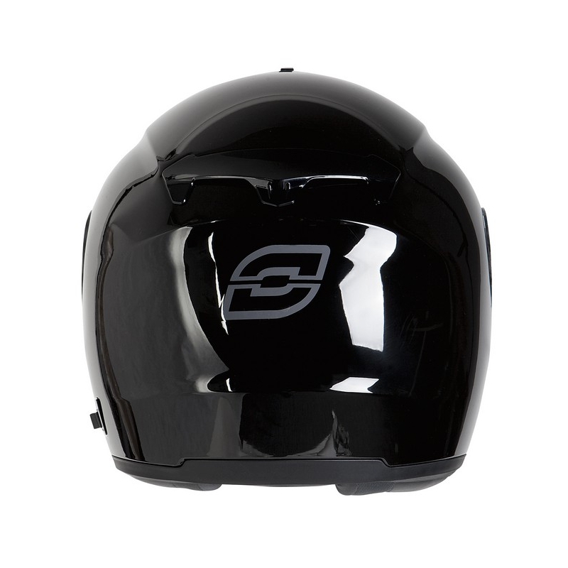 Ozone FP-01 schwarz glänzend tip-up Motorradhelm Ausverkauf