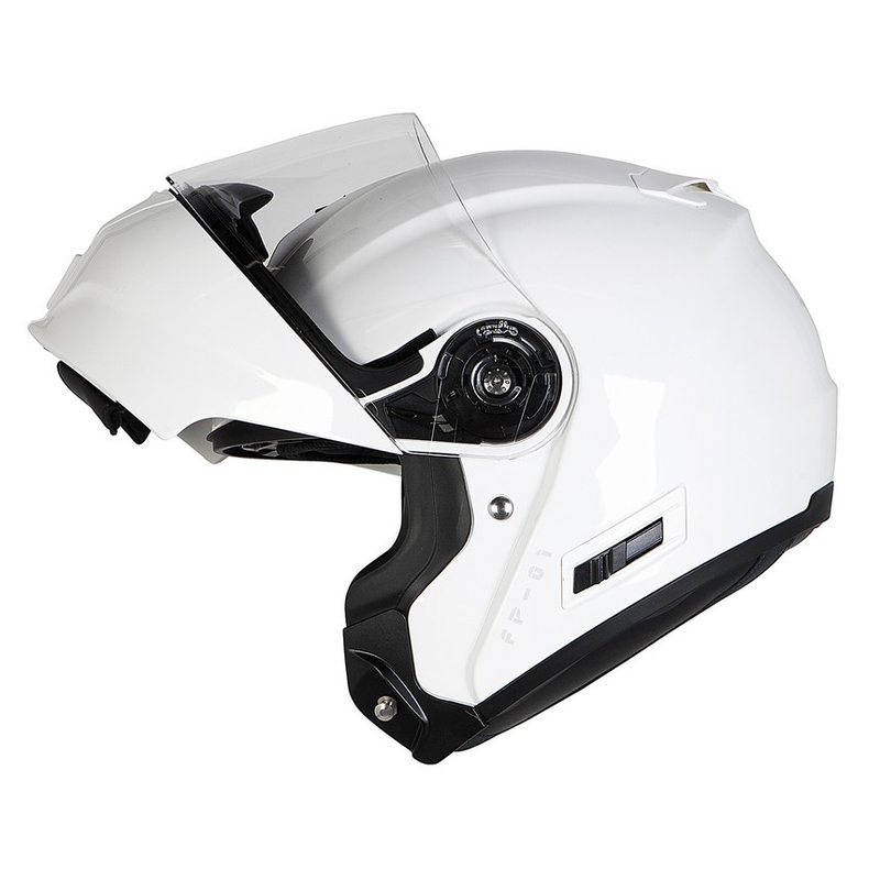 Ozone FP-01 weiß tip-up Motorradhelm zu verkaufen Ausverkauf
