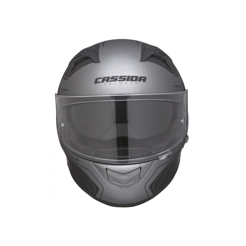 Cassida Cyklon Motorradhelm - schwarz/silber Titanium