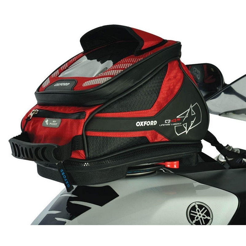 Tankrucksack für Motorrad Oxford Q4R QR-rot