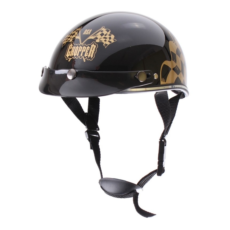Motorradhelm braincap RSA Flagge schwarz glänzend