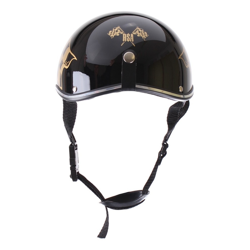 Motorradhelm braincap RSA Flagge schwarz glänzend