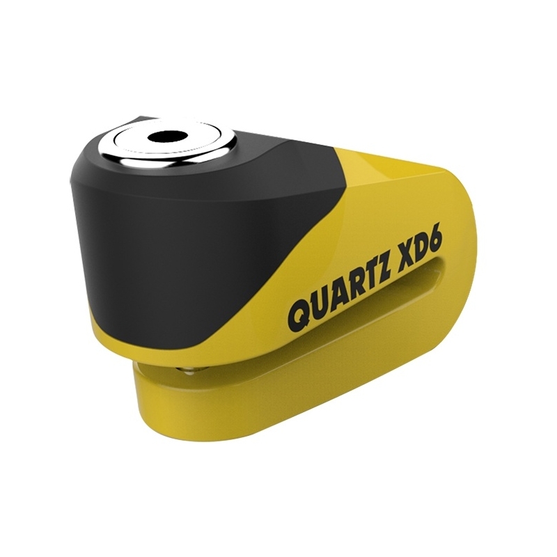 Oxford Quartz XD6 Scheibenbremsenschloss - schwarz/gelb