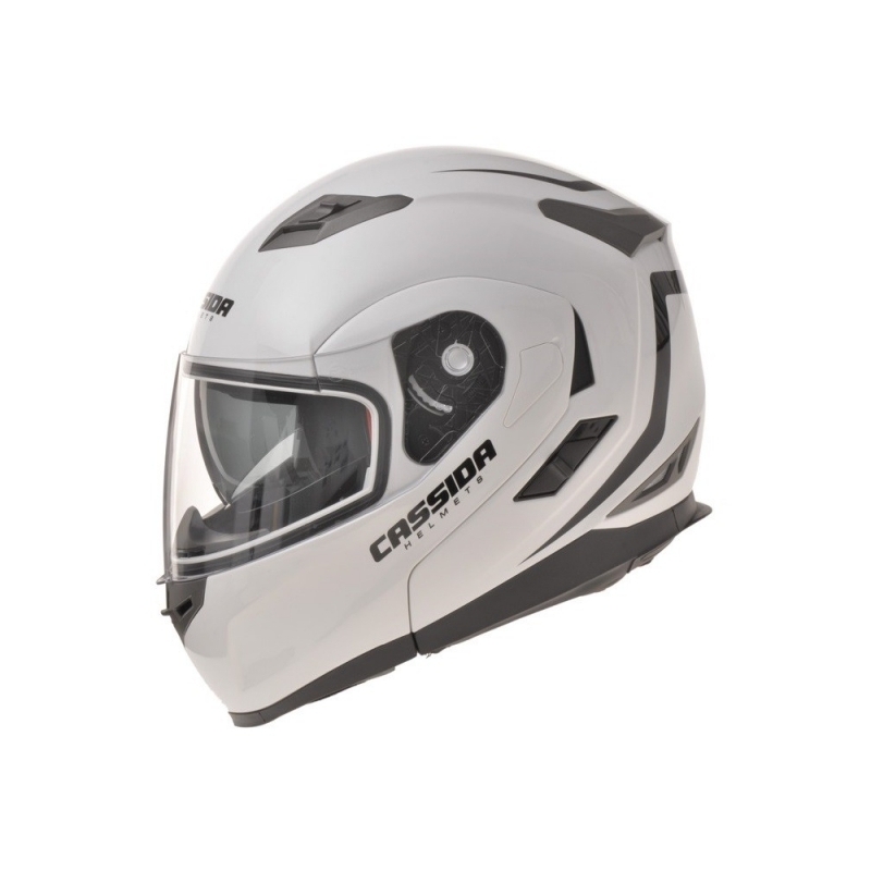 Cassida Compress Motorradhelm - weiße Perle