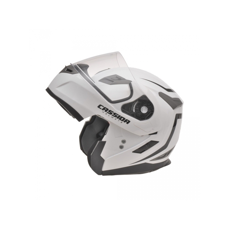 Cassida Compress Motorradhelm - weiße Perle