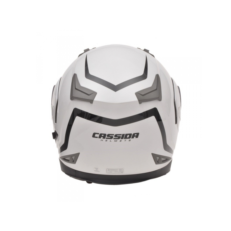 Cassida Compress Motorradhelm - weiße Perle