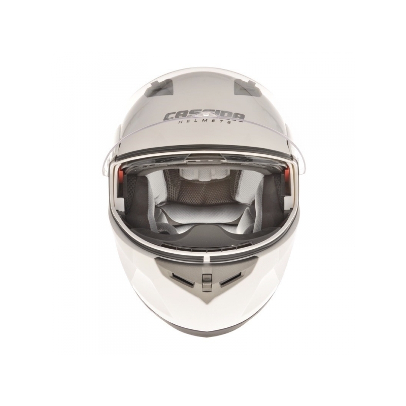 Cassida Compress Motorradhelm - weiße Perle