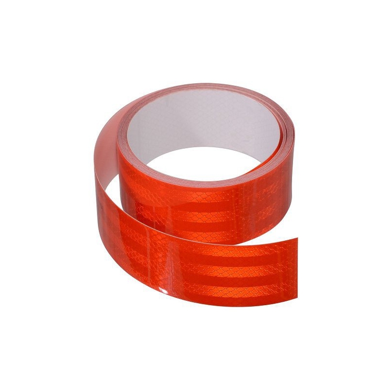 Selbstklebendes reflektierendes Band 1m x 5cm rot