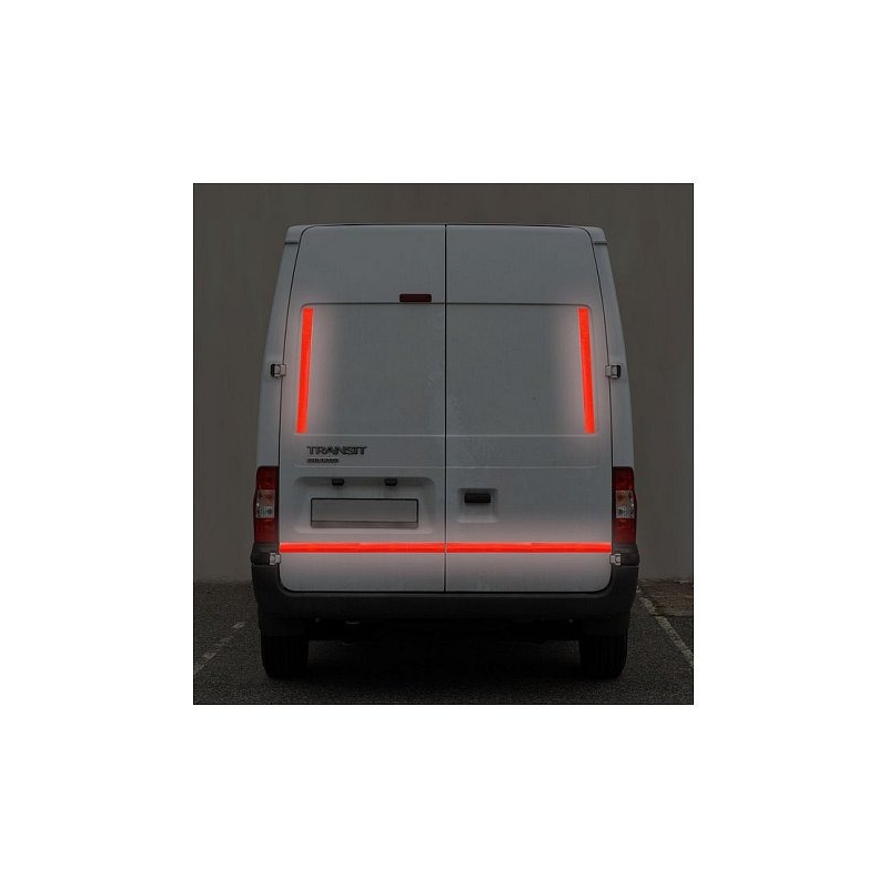 Selbstklebendes reflektierendes Band 1m x 5cm rot