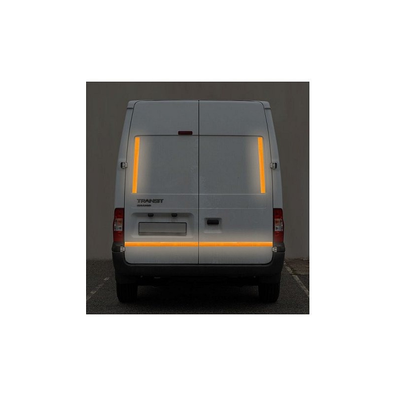 Selbstklebendes reflektierendes Band 5m x 5cm gelb (Rolle 5m)