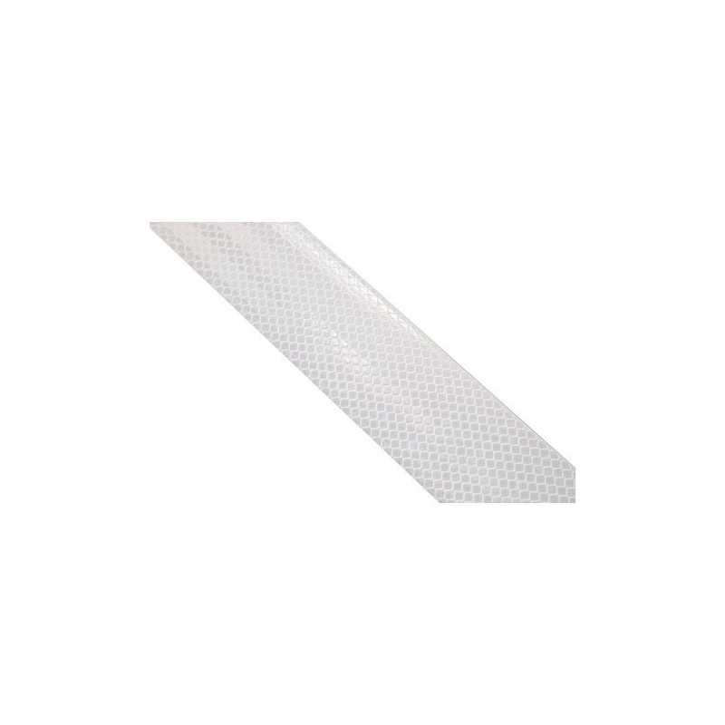 Selbstklebendes reflektierendes Band 5m x 5cm weiß (Rolle 5m)