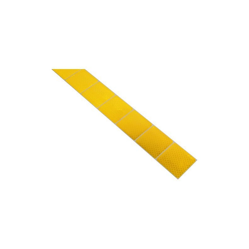 Selbstklebeband reflektierend geteilt 1m x 5cm gelb