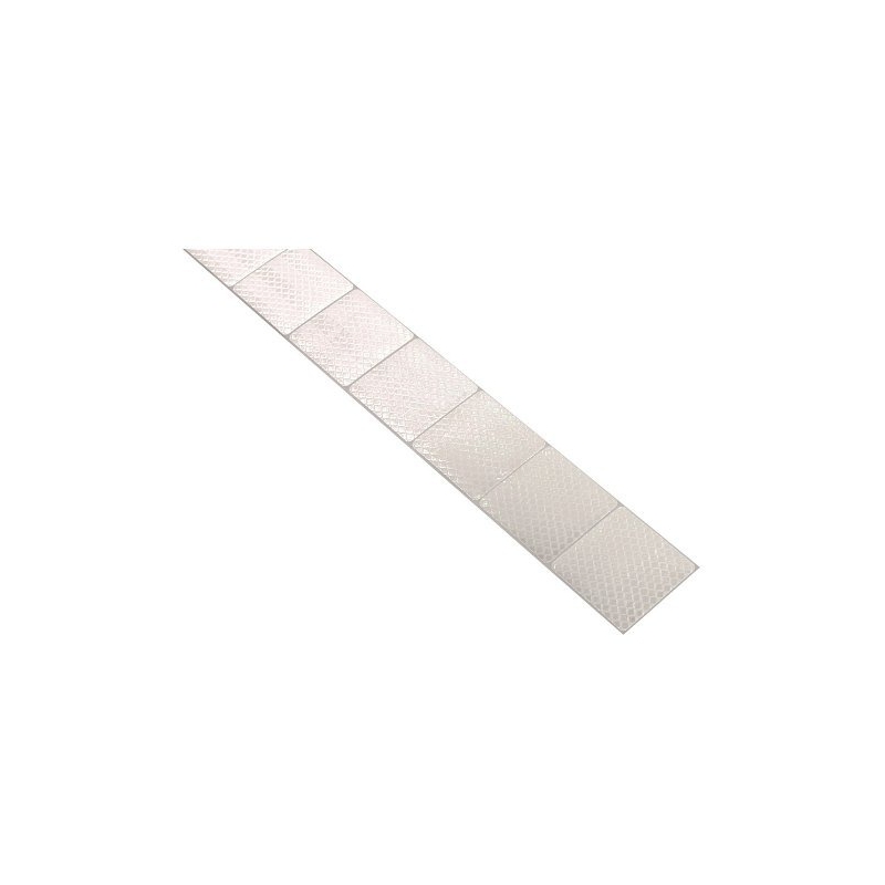 Selbstklebeband reflektierend geteilt 1m x 5cm weiß
