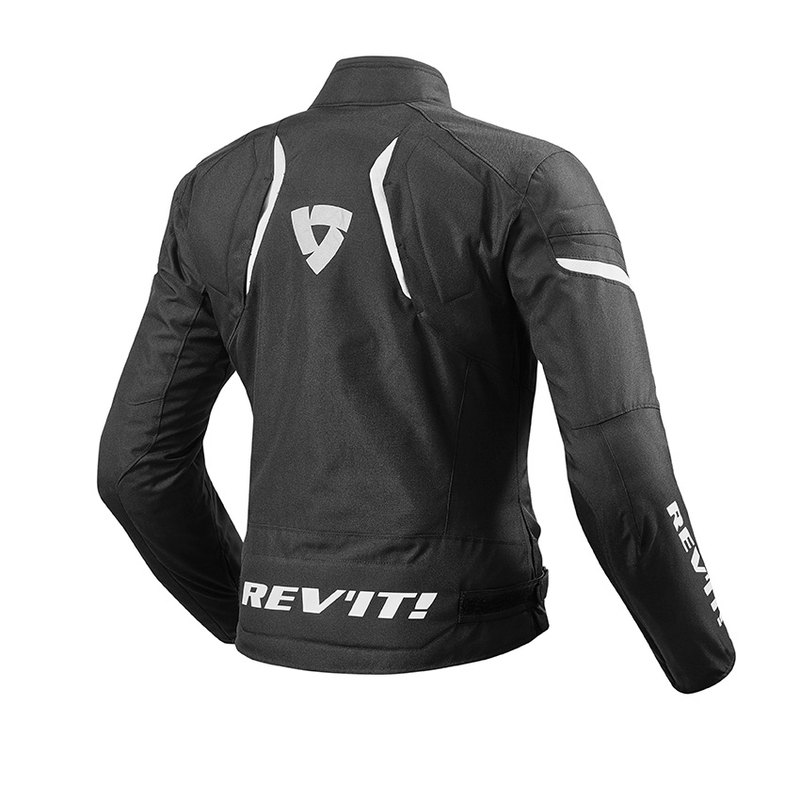 Damen Revit Jupiter 2 Schwarz-Weiß Motorradjacke Ausverkauf