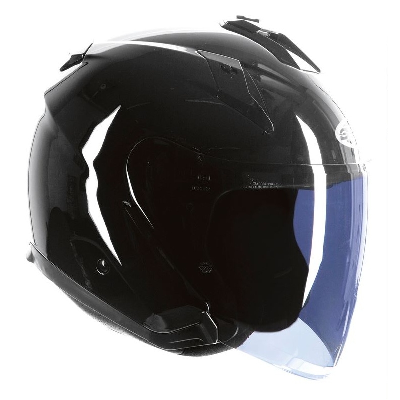 Offener Motorradhelm Ozone CT-01 schwarz glänzend Ausverkauf