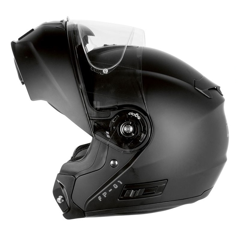 Flip-up Motorradhelm Ozone FP-01 schwarz matt + Pinlock Ausverkauf