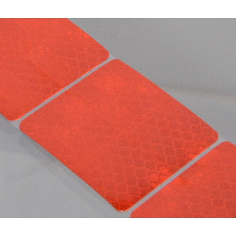 Selbstklebeband reflektierend geteilt 1m x 5cm rot
