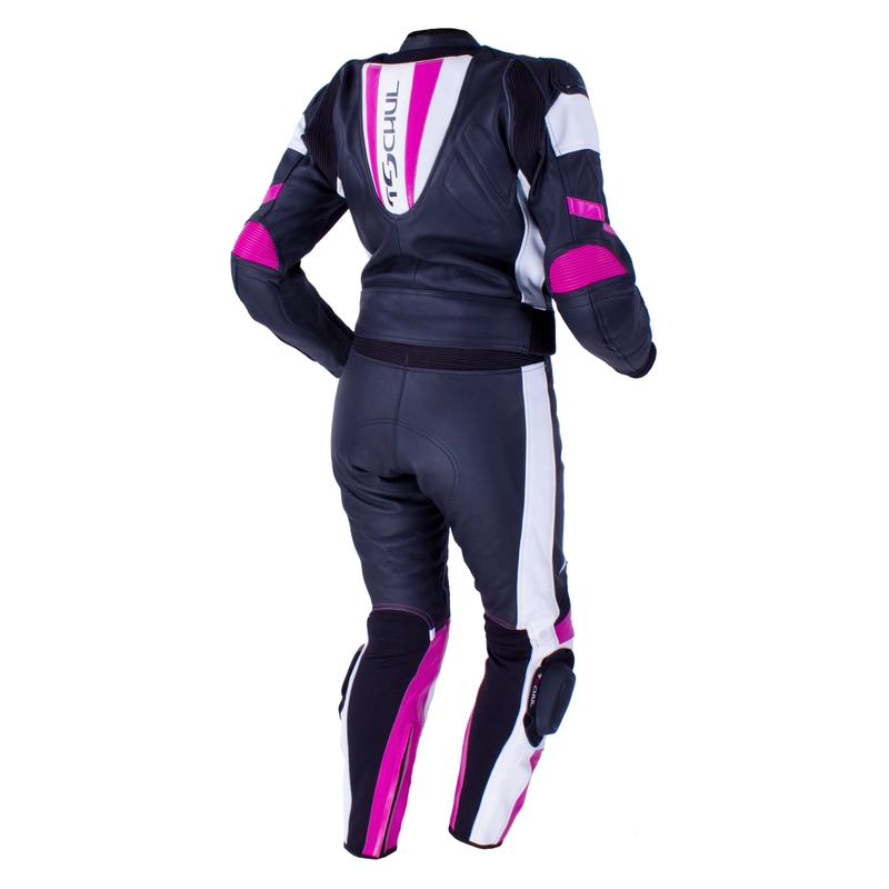 Damen Tschul 546 schwarz-weiß-rosa Jumpsuit Ausverkauf