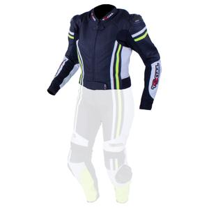 Damen Jacke Tschul 556 schwarz-weiß-fluo gelb Ausverkauf