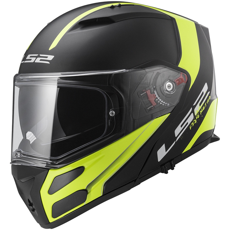 Klapphelm LS2 FF324 Metro Rapid schwarz-gelb matt