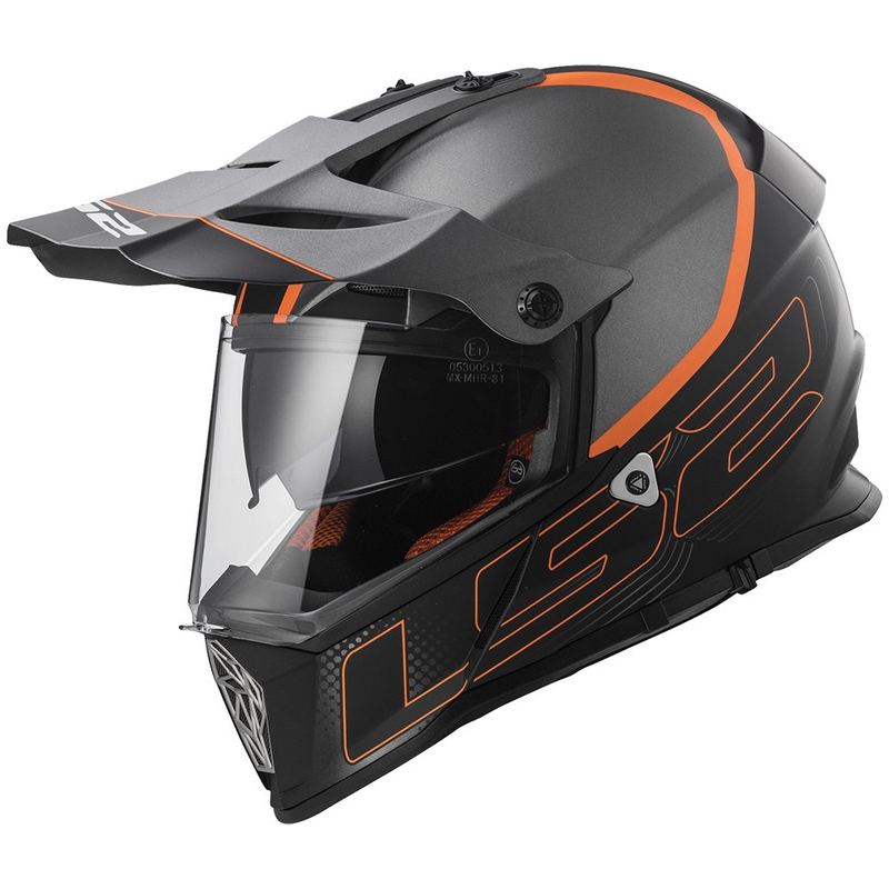 Endurohelm LS2 MX436 Pioneer Element schwarz matt Ausverkauf