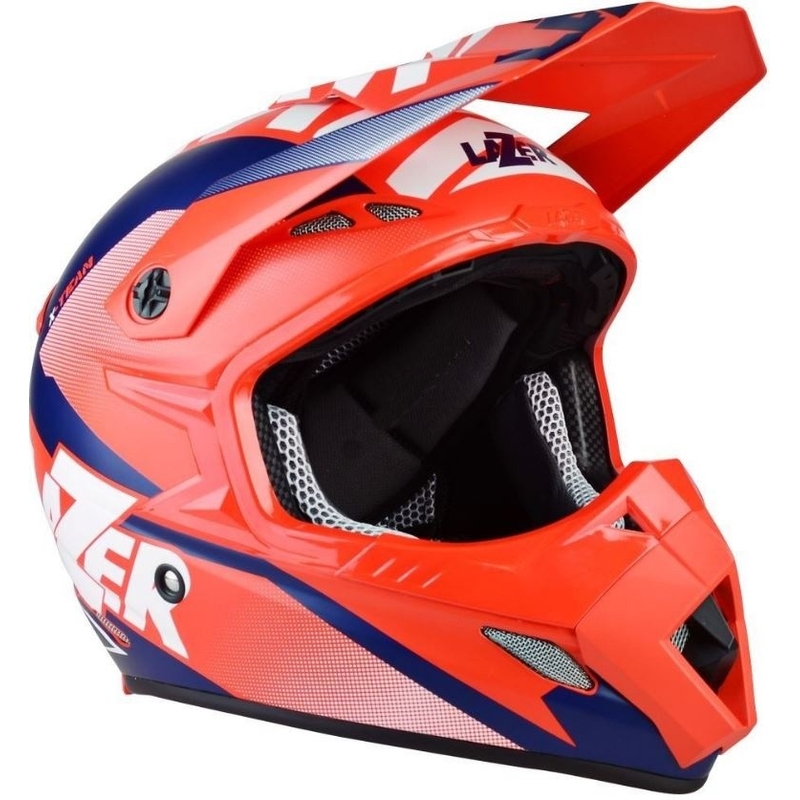 Motocross Helm Lazer MX8 X-Team Carbon rot-blau