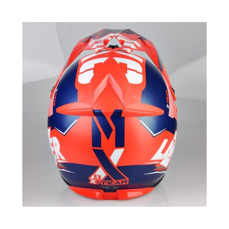 Motocross Helm Lazer MX8 X-Team Carbon rot-blau