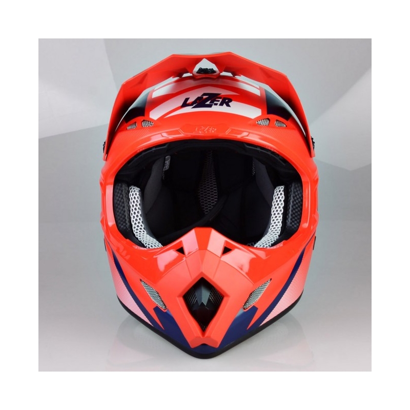 Motocross Helm Lazer MX8 X-Team Carbon rot-blau