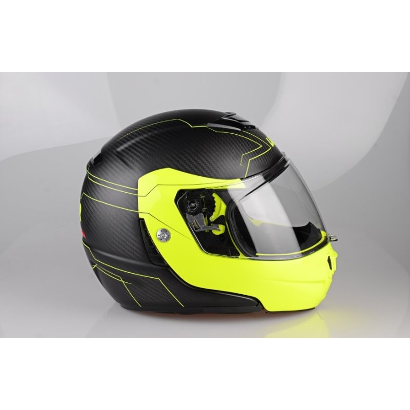 Lazer Monaco Evo Motorradhelm - Droid reines Glas gelb