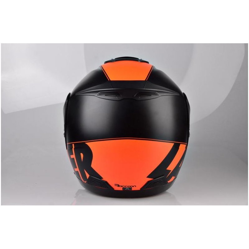 Klappbarer Motorradhelm Lazer Lugano Raccoun orange