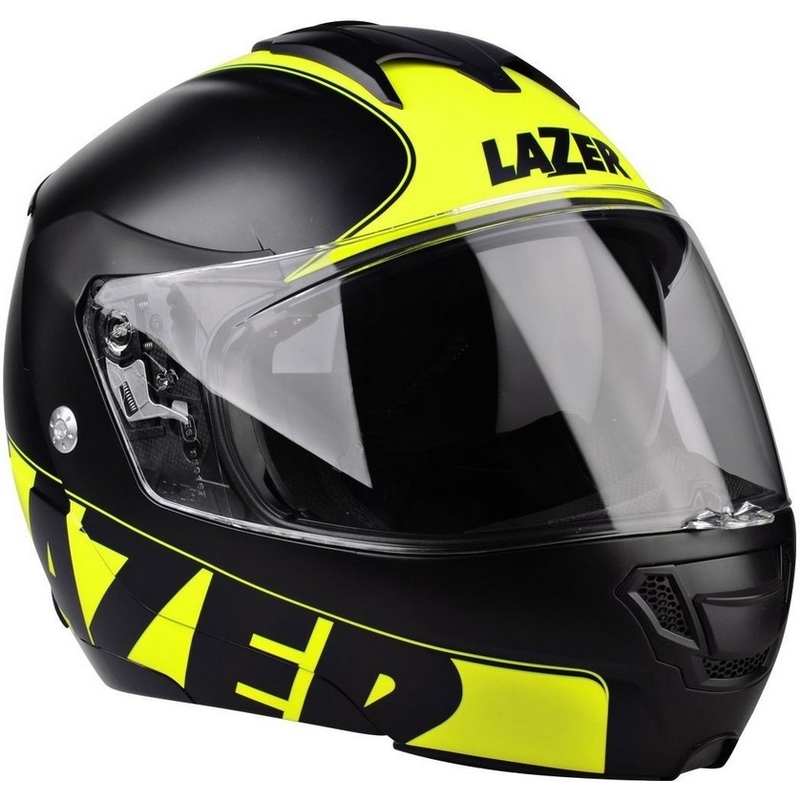 Klappbarer Motorradhelm Lazer Lugano Raccoun gelb