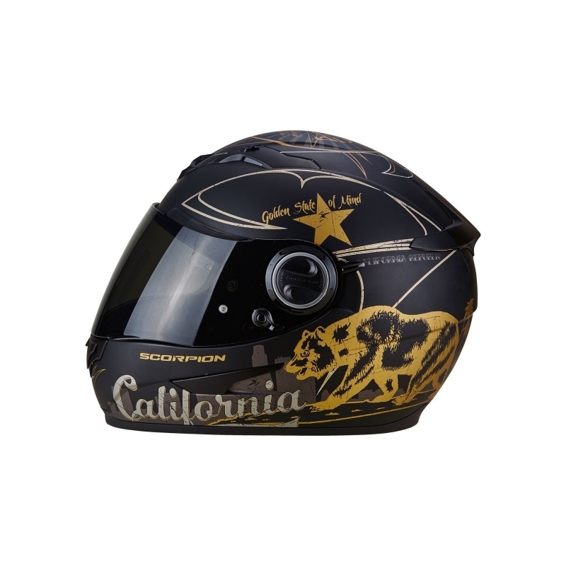 Integralhelm Scorpion EXO-490 GoldenState schwarz-gold Ausverkauf
