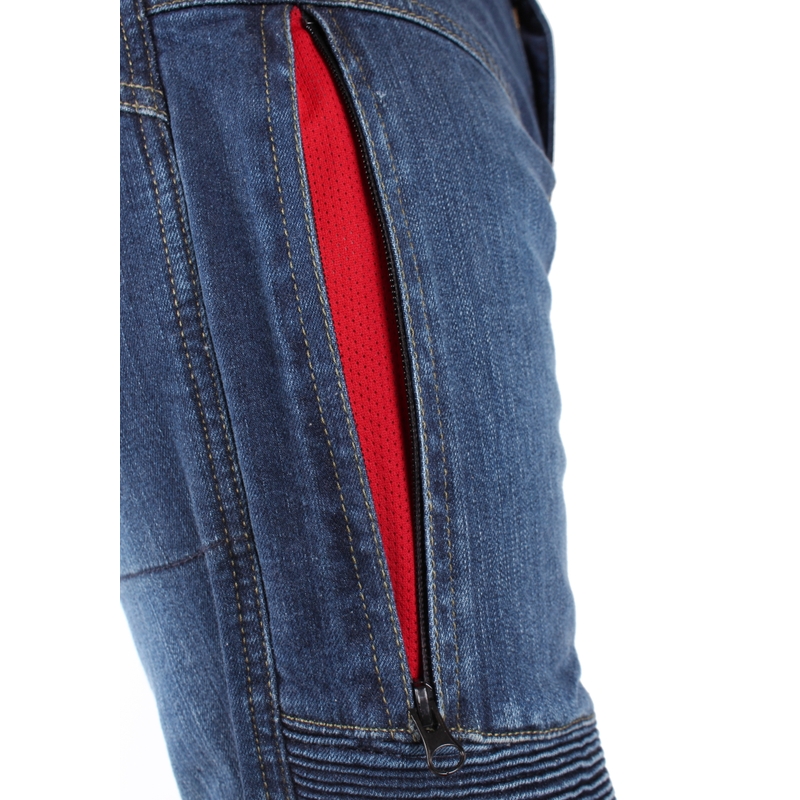 Ayrton 505 blaue Motorradjeans aus Kevlar