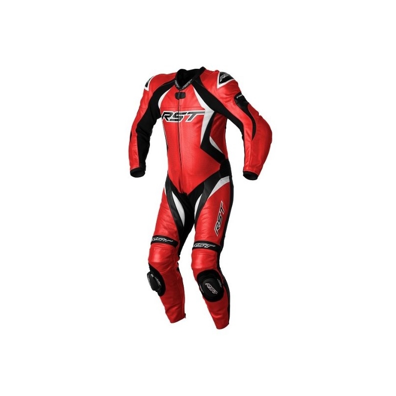 RST Tractech Evo 4 CE schwarz-weiß-rot einteiliger Motorradanzug Ausverkauf