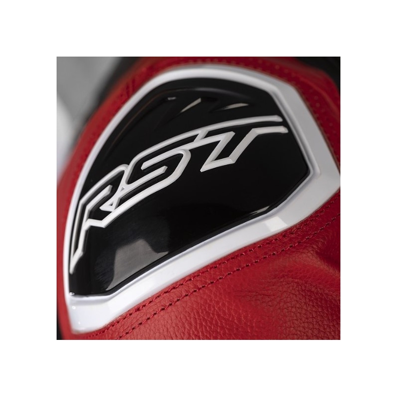 RST Tractech Evo 4 CE schwarz-weiß-rot einteiliger Motorradanzug Ausverkauf