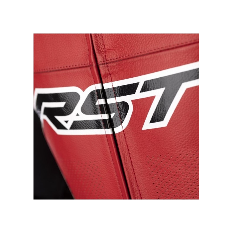 RST Tractech Evo 4 CE schwarz-weiß-rot einteiliger Motorradanzug Ausverkauf
