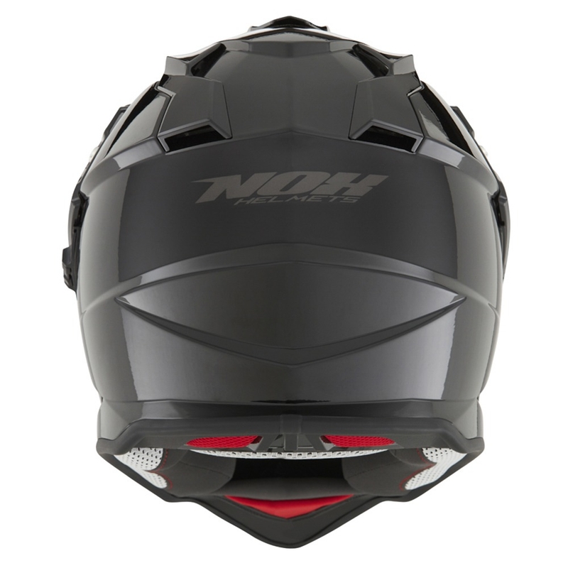 Endurohelm NOX N312 schwarz glänzend