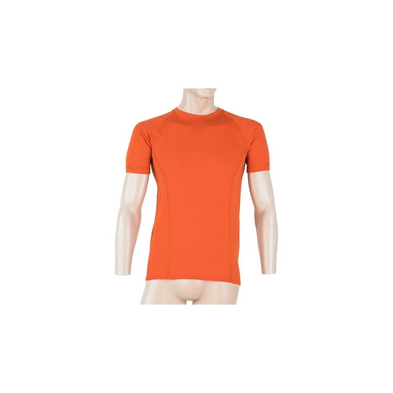 Herrenhemd Sensor Merino Air orange Ausverkauf