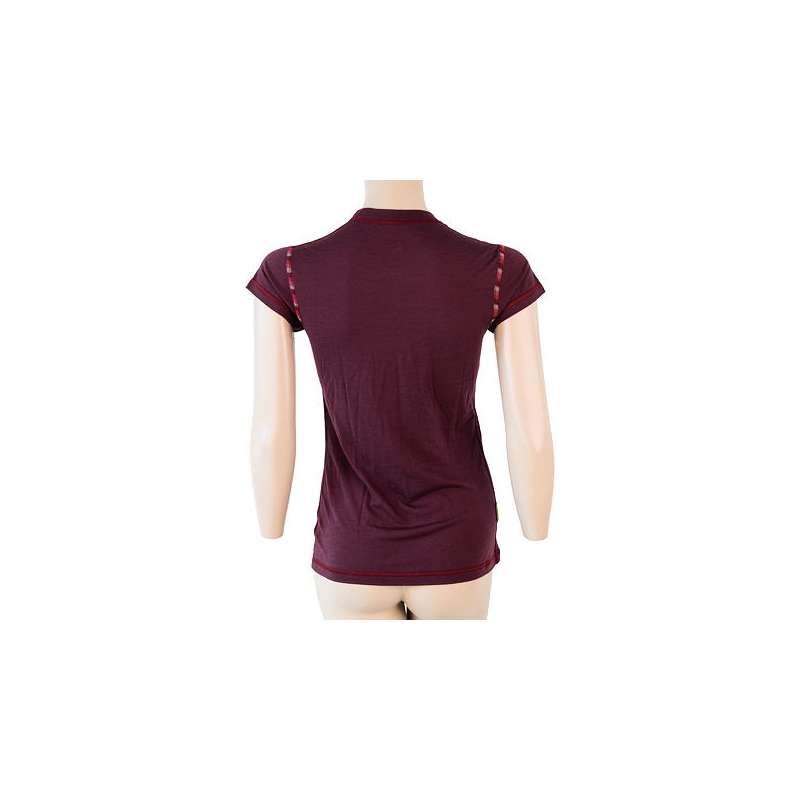 Damen Sensor Merino Air T-shirt burgundy Ausverkauf
