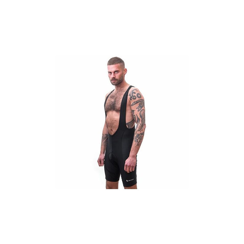 SENSOR CYKLO ENTRY kurze Herrenhose mit Hosenträgern echt schwarz Ausverkauf