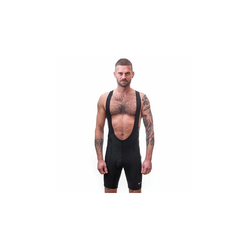 SENSOR CYKLO ENTRY kurze Herrenhose mit Hosenträgern echt schwarz Ausverkauf