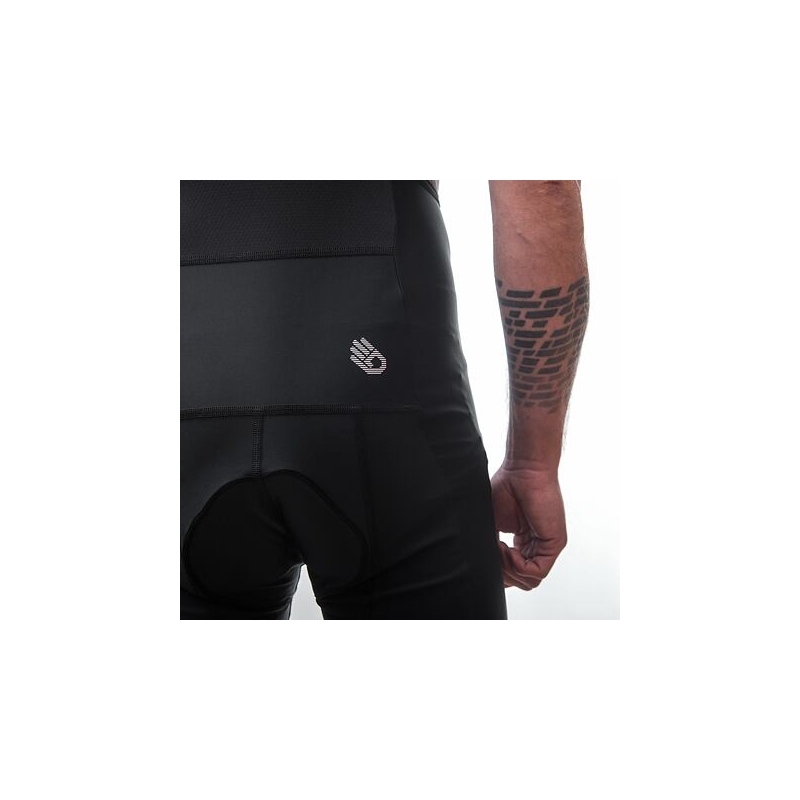 SENSOR CYKLO ENTRY kurze Herrenhose mit Hosenträgern echt schwarz Ausverkauf