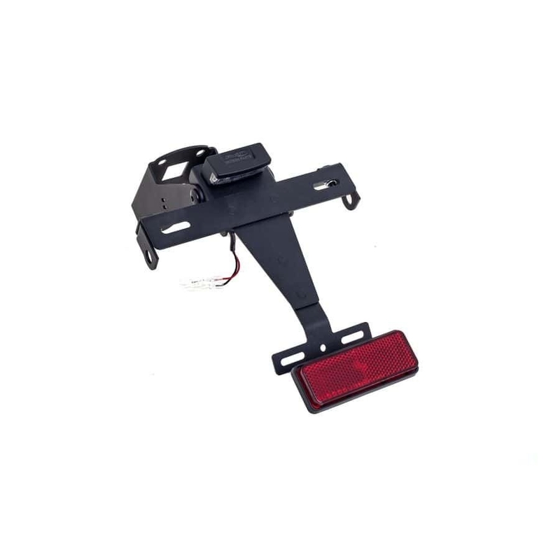 Adjustable license support PUIG schwarz für KAWASAKI Z 1000 SX 2011-2019, KAWASAKI Ninja 1000 SX 2020-2024