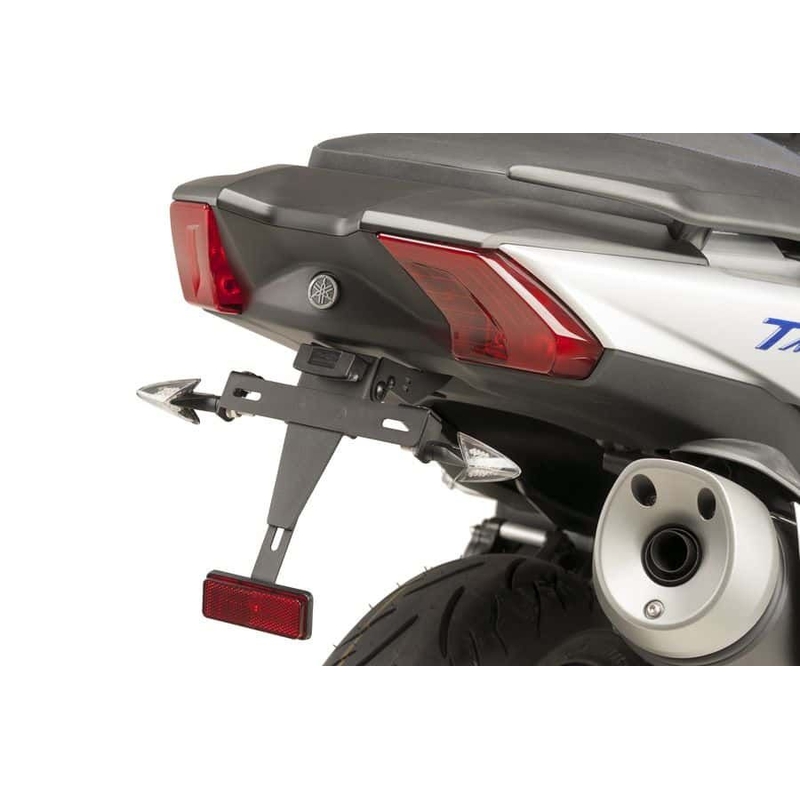 Adjustable license support PUIG schwarz für YAMAHA XP 530 T-MAX 2017-2019