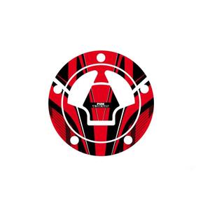 Fuel cap cover PUIG RADIKAL 6312R rot