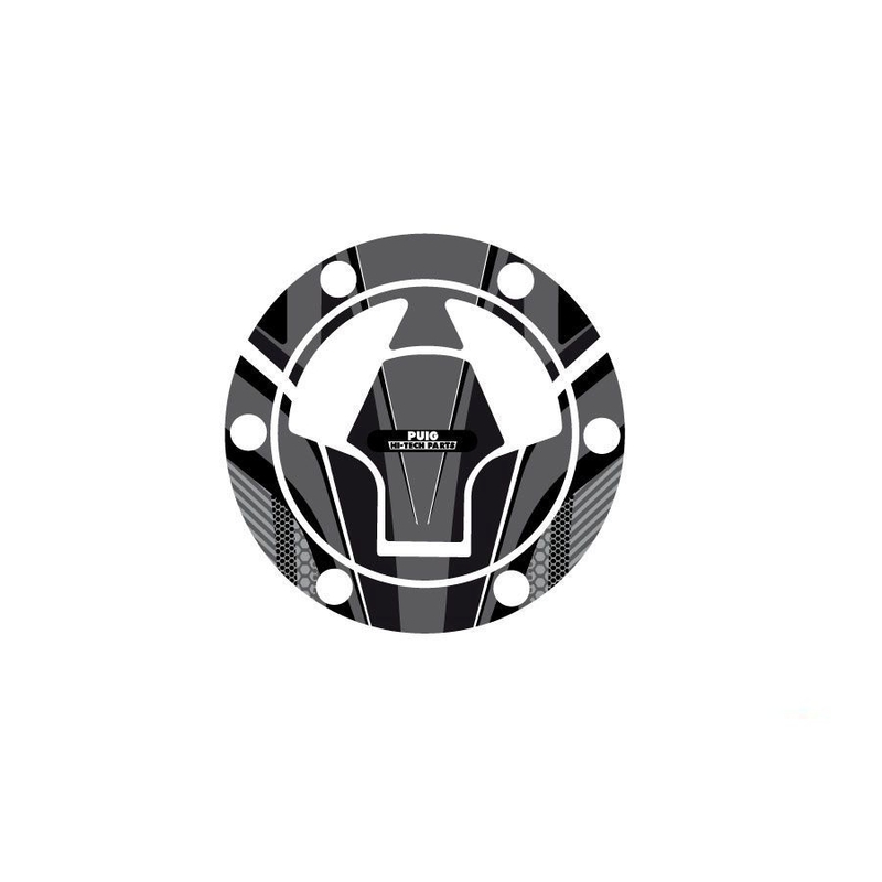 Fuel cap cover PUIG RADIKAL grau für KAWASAKI Ninja 250 R 2008-2012, KAWASAKI EX Ninja 300 2013-2018