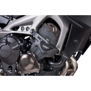 Frame sliders PUIG PRO 7316N black with grey rubber