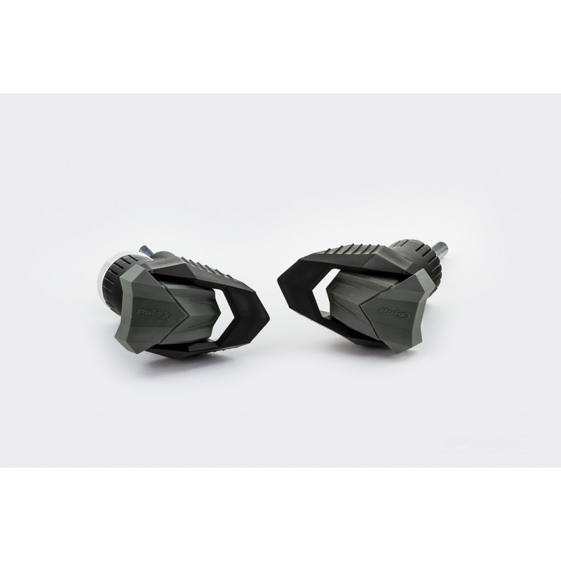 Frame sliders PUIG R19 black with grey rubber für HONDA CBR 500 R 2016-2018