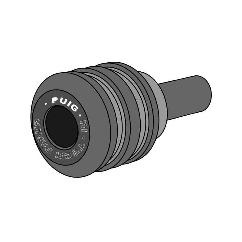 Spare nylon puck PUIG VINTAGE for M12 bolt schwarz