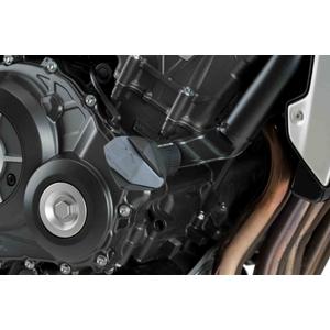 Frame sliders PUIG R12 9753N black with grey rubber